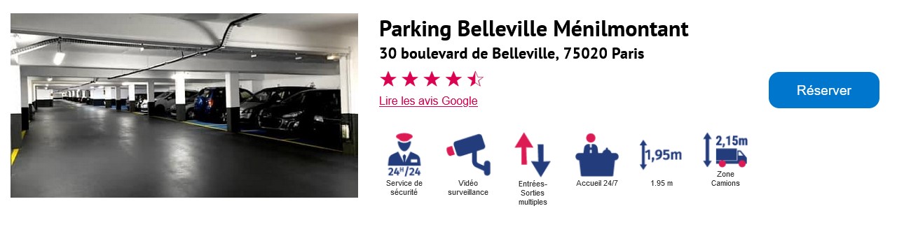Parking paris 11ème